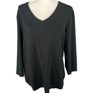 Chico's V Neck Long Sleeve Tee